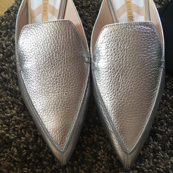 NIB NICHOLAS KIRKWOOD Beya Mules Loafer Silver 39 - Picture 3 of 8